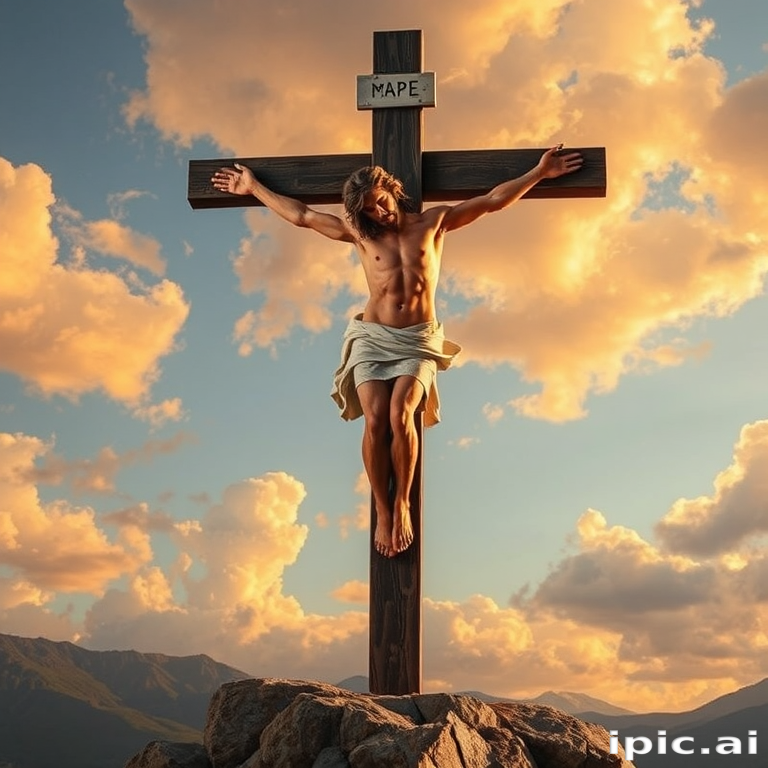 pics of jesus on the cross