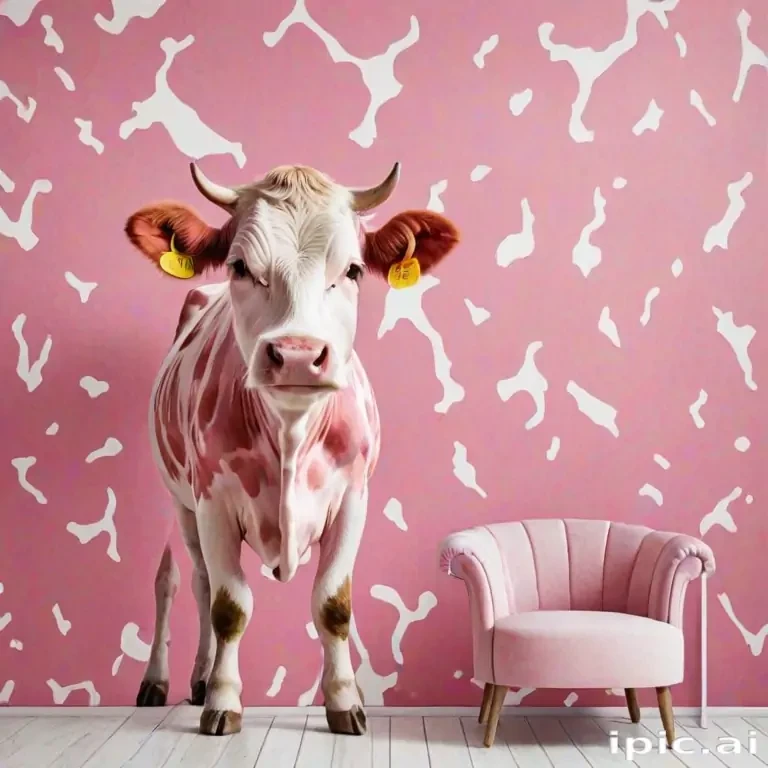 pink cow print wallpaper