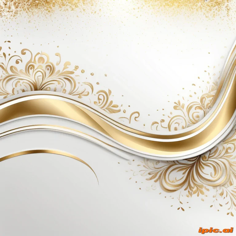 white & gold background