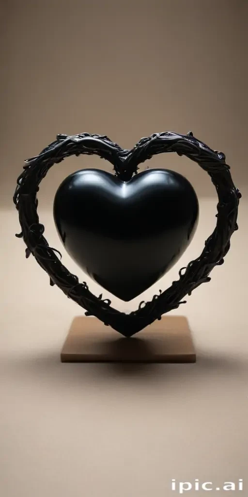 black heart aesthetic