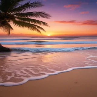 christmas beach wallpaper