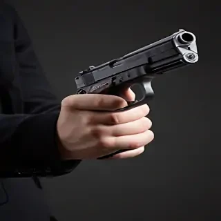 holding gun png