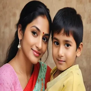 indian mom and son
