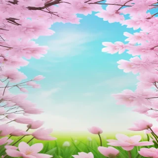aesthetic spring background