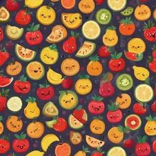 cartoon fruit
