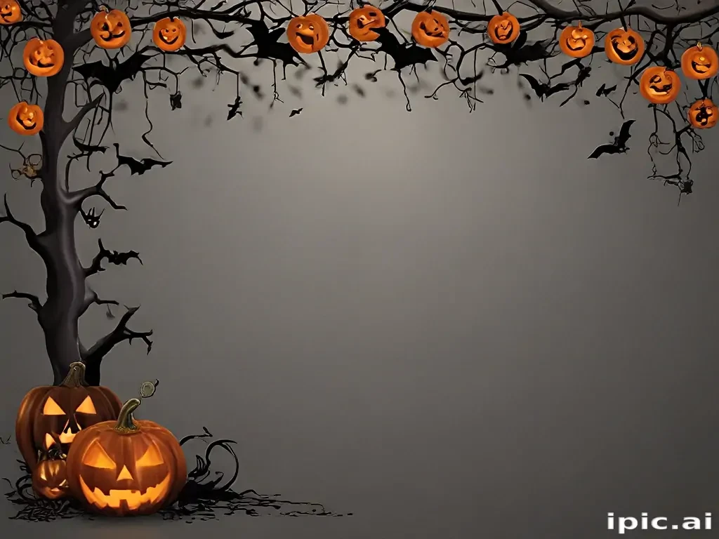 halloween border transparent