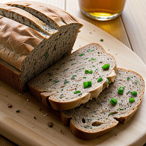 savory bits on rye bread