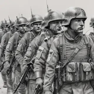 soldiers drawing