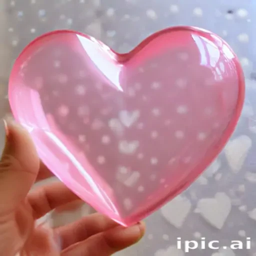 transparent pink heart