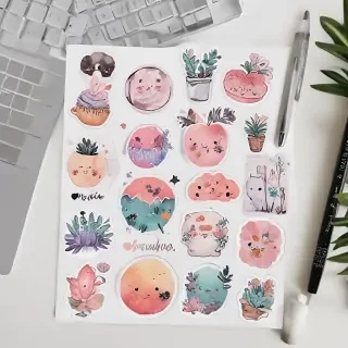 printable sticker aesthetic