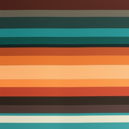 create an image of horizontal stripes in varying shades from dark brown to teal, with smooth color transitions, high saturation, captured with a DSLR camera at f/8, ISO 100, 50mm lens, top-down view, using natural light to enhance vibrancy