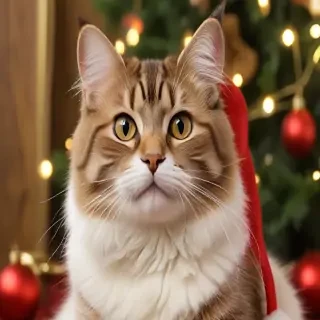 christmas cat background