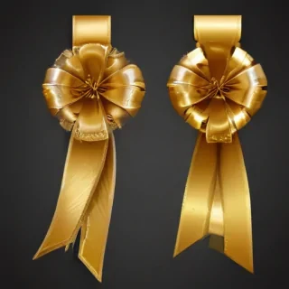 gold ribbon clipart