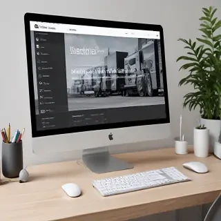 computer website mockup
