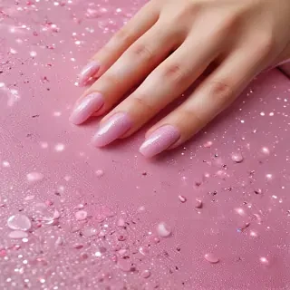 pink glitter aesthetic
