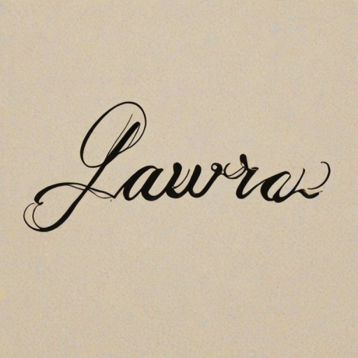 laura in cursive