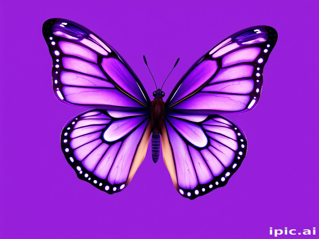 purple butterfly clipart