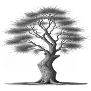 tree drawing images