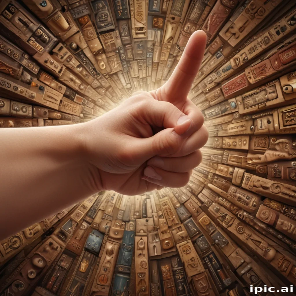 finger pointing png
