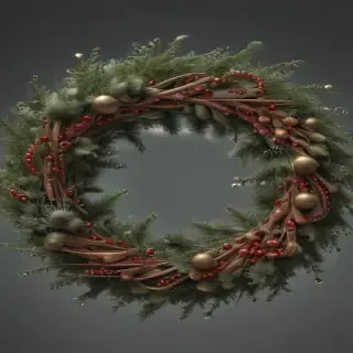 christmas wreath transparent