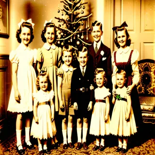 vintage christmas picture