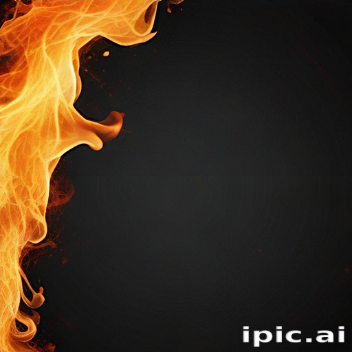 Captivating Flames Dancing Against a Dark Background in Vibrant Orange Hues