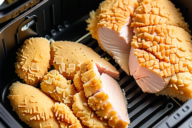 frozen breaded chicken breast in air fryer