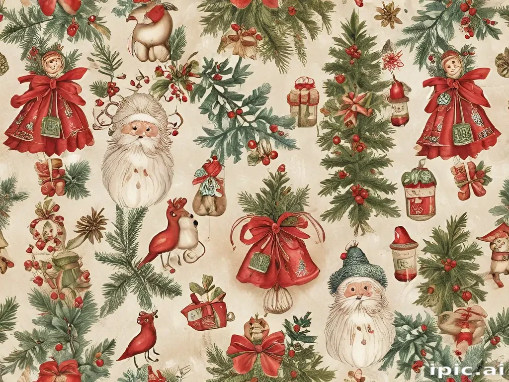 free printable vintage christmas pictures