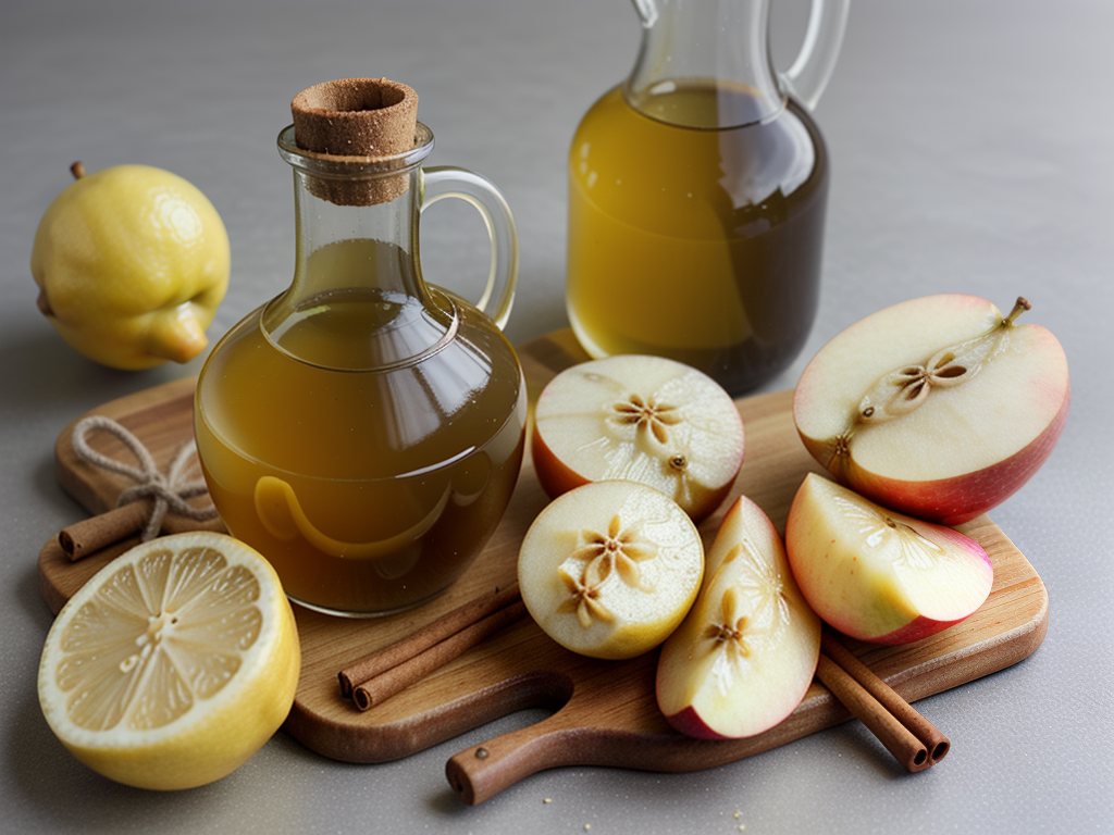 apple cider vinegar with lemon