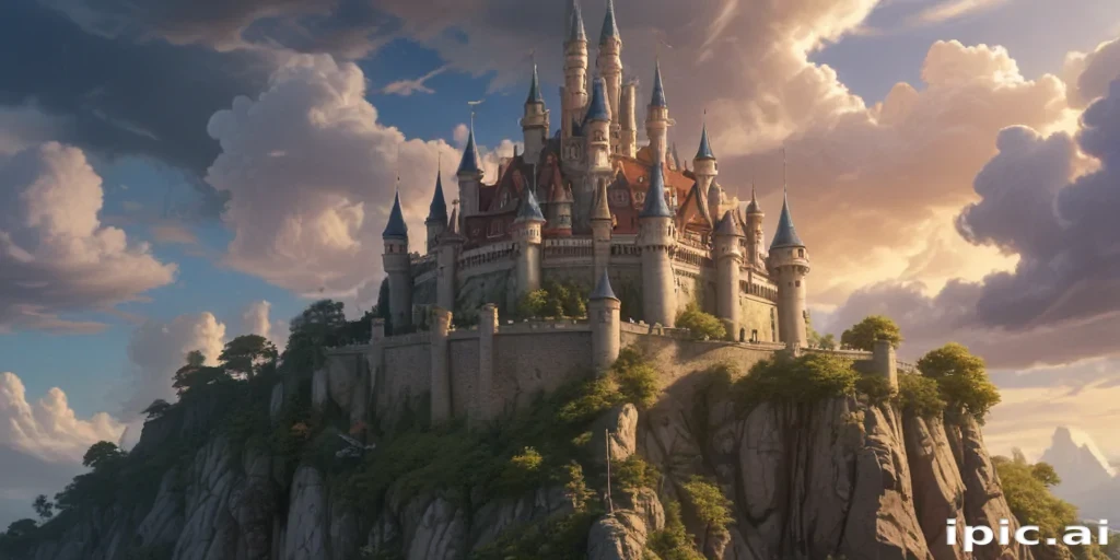 cartoon of castle