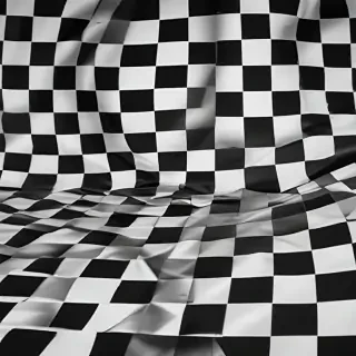 black and white checkered background