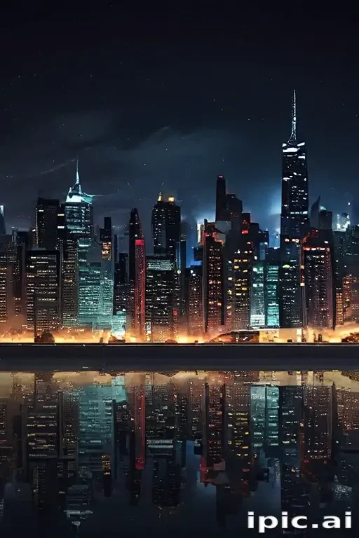city lights background