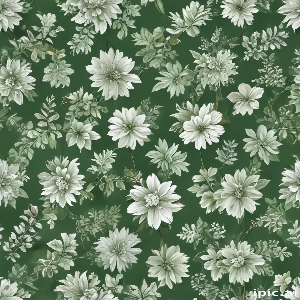 green and white background