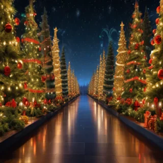 christmas background portrait