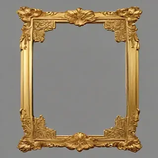 gold border transparent