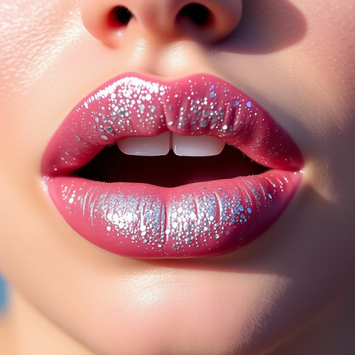 Ethereal "Starlight Silver" lip topper adds a celestial touch to any lip color with its fine, reflective particles, creating a mesmerizing, twinkling effect