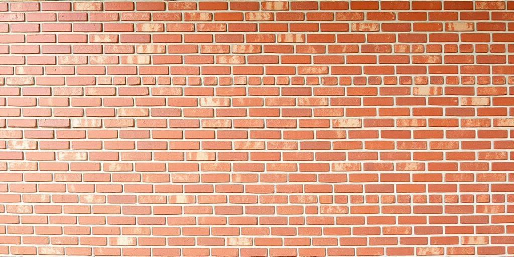 Create a high-resolution image of a red brick wall with a uniform pattern, captured with a DSLR camera at ISO 100, aperture f/8, 50mm lens, shot from a straight-on perspective to enhance texture and detail.