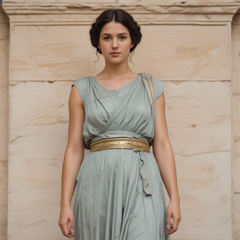 ancient greek woman with avlos