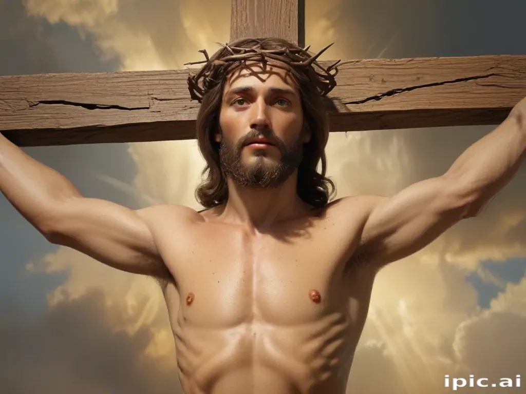pictures of jesus on a cross