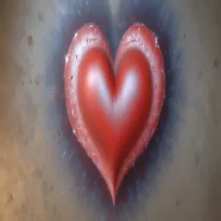 blurred heart