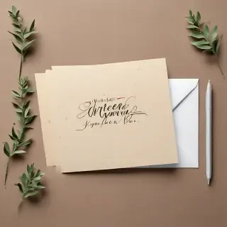 greeting card mockup