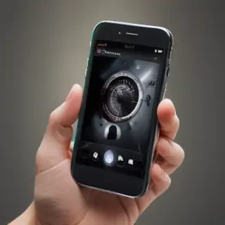 phone with hand