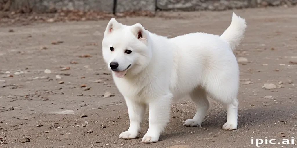 white dog