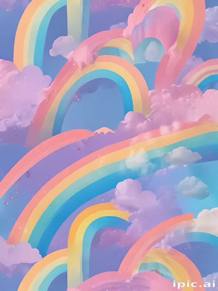 aesthetic rainbow wallpaper