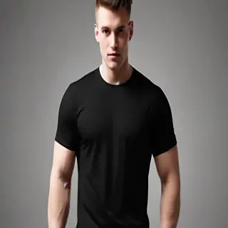 black tee shirt mockup