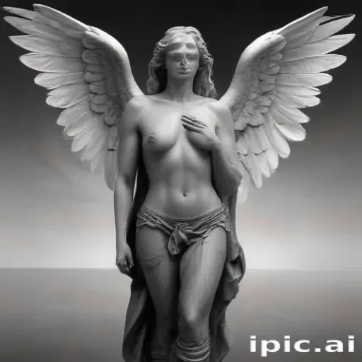 black and white angel drawings