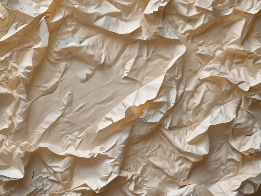 crumpled up paper
