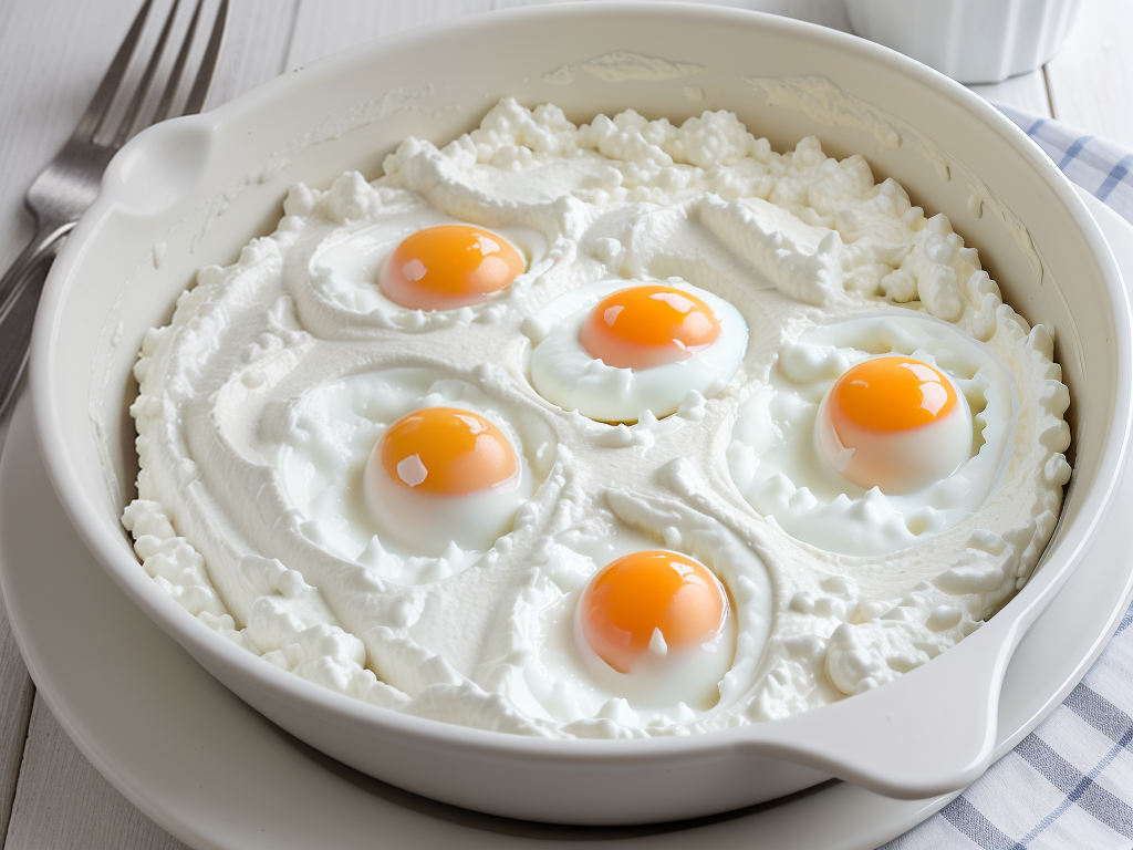 egg whites and cottage cheese