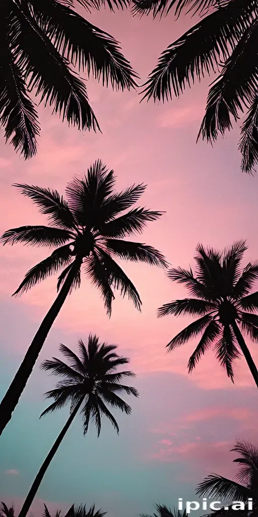 aesthetic palm tree wallpaper