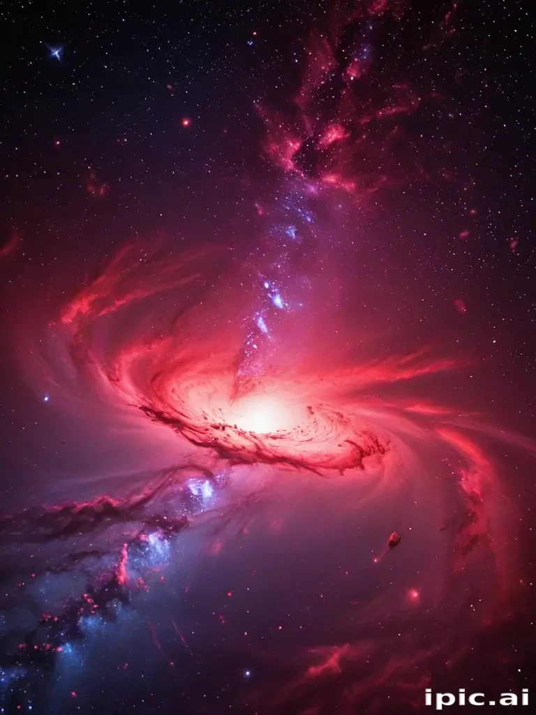 galaxy red wallpaper